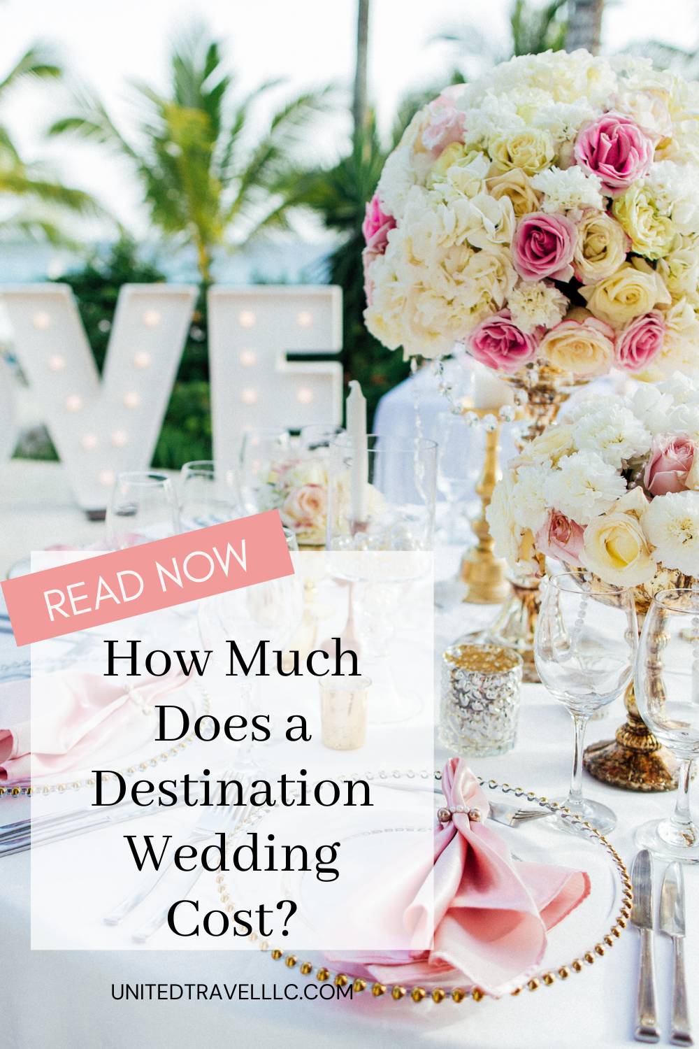 how much does a destination wedding cost
